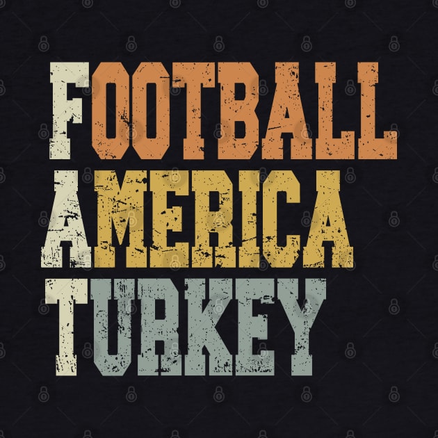 Thanksgiving Football America Turkey by Etopix